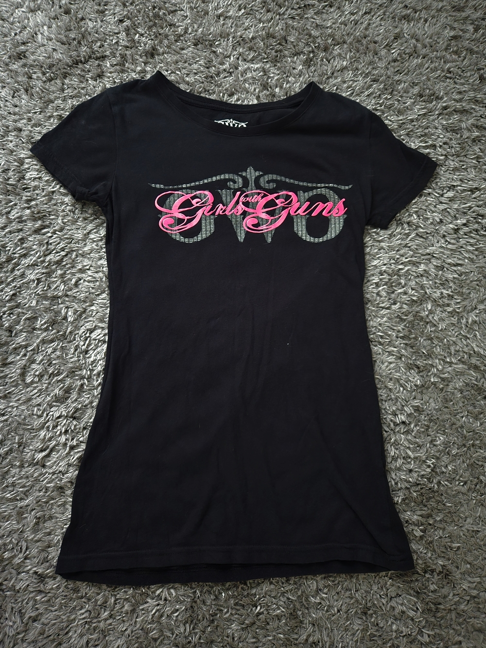 Girls With Guns GWG Black Short Sleeve Logo Tee